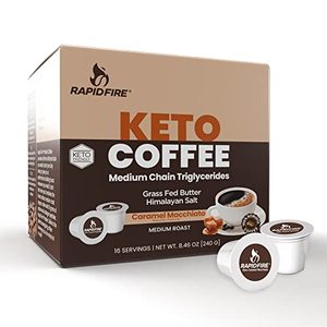 Rapidfire Caramel Macchiato Ketogenic High Performance Keto Coffee Pods
